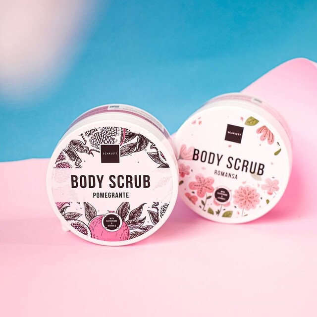 1. Body Scrub Pomegranate Scarlett 