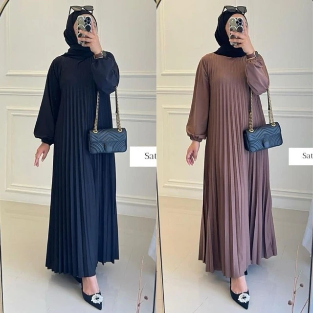 dropship-baju-gamis-tangan-pertama Gamis plisket - rekomendasi produk dropship baju gamis tangan pertama (Sumber: Evermos)