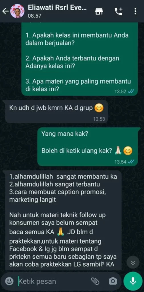eliawati testimoni kelas reseller sukses