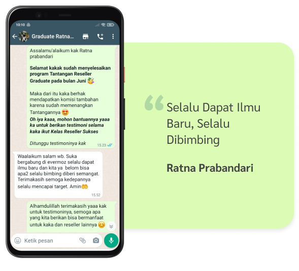 Kelas Reseller Sukses 6 Group 7603