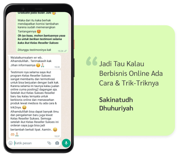 Kelas Reseller Sukses 5 Group 7604