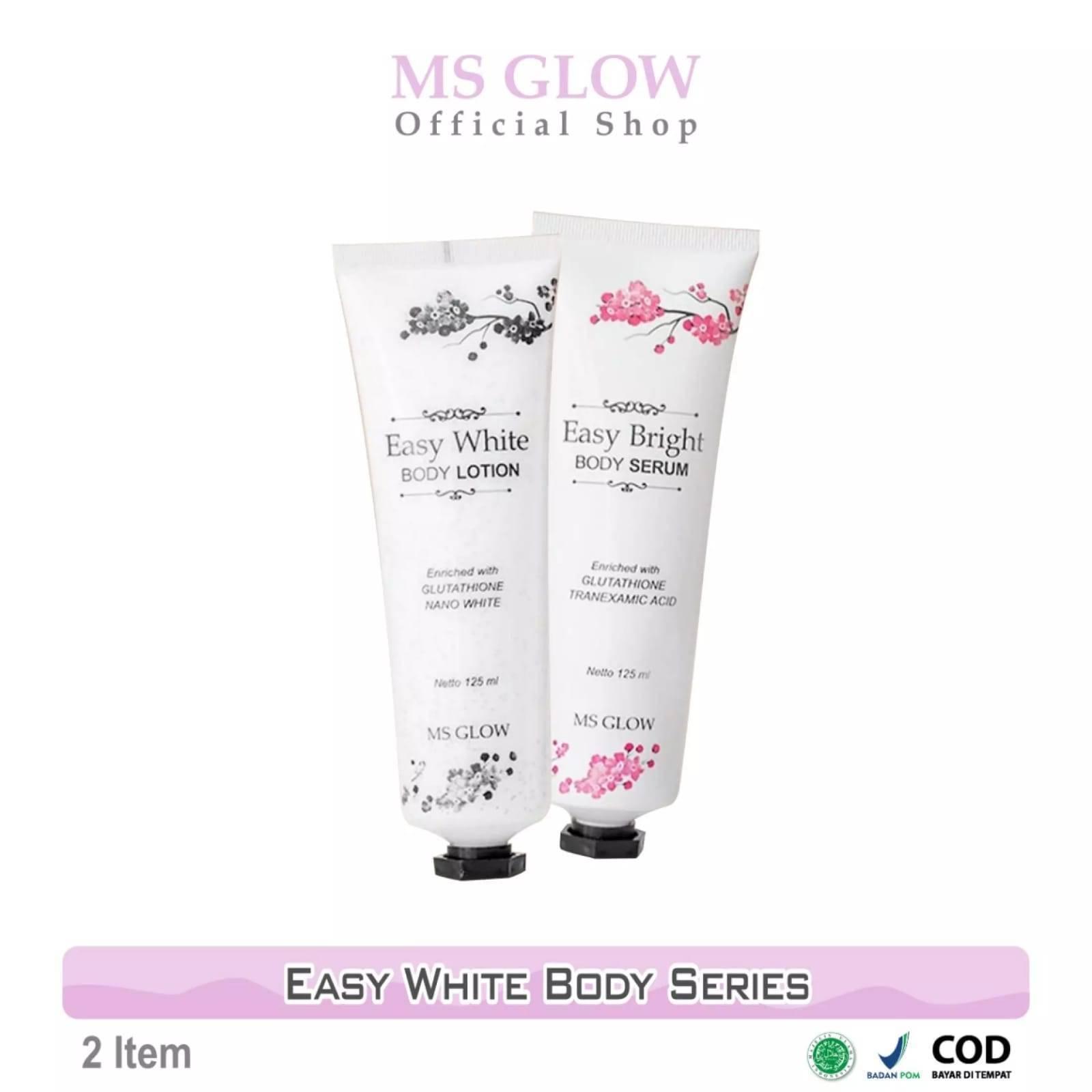 MS Glow Jatim MS GLOW Easy White Body Series 1paket 250ml Putih