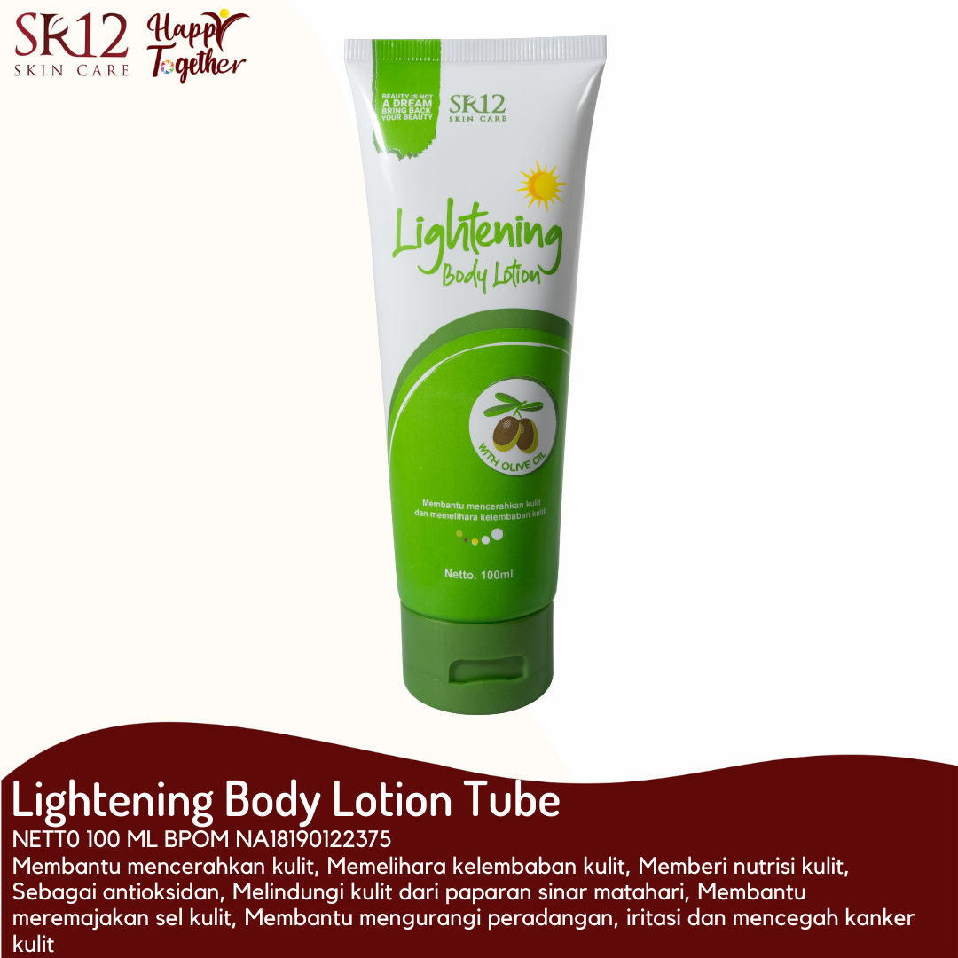 SR12 Jatim Lightening Body Lotion Hand Body Mencerahkan Kulit SPF 30
