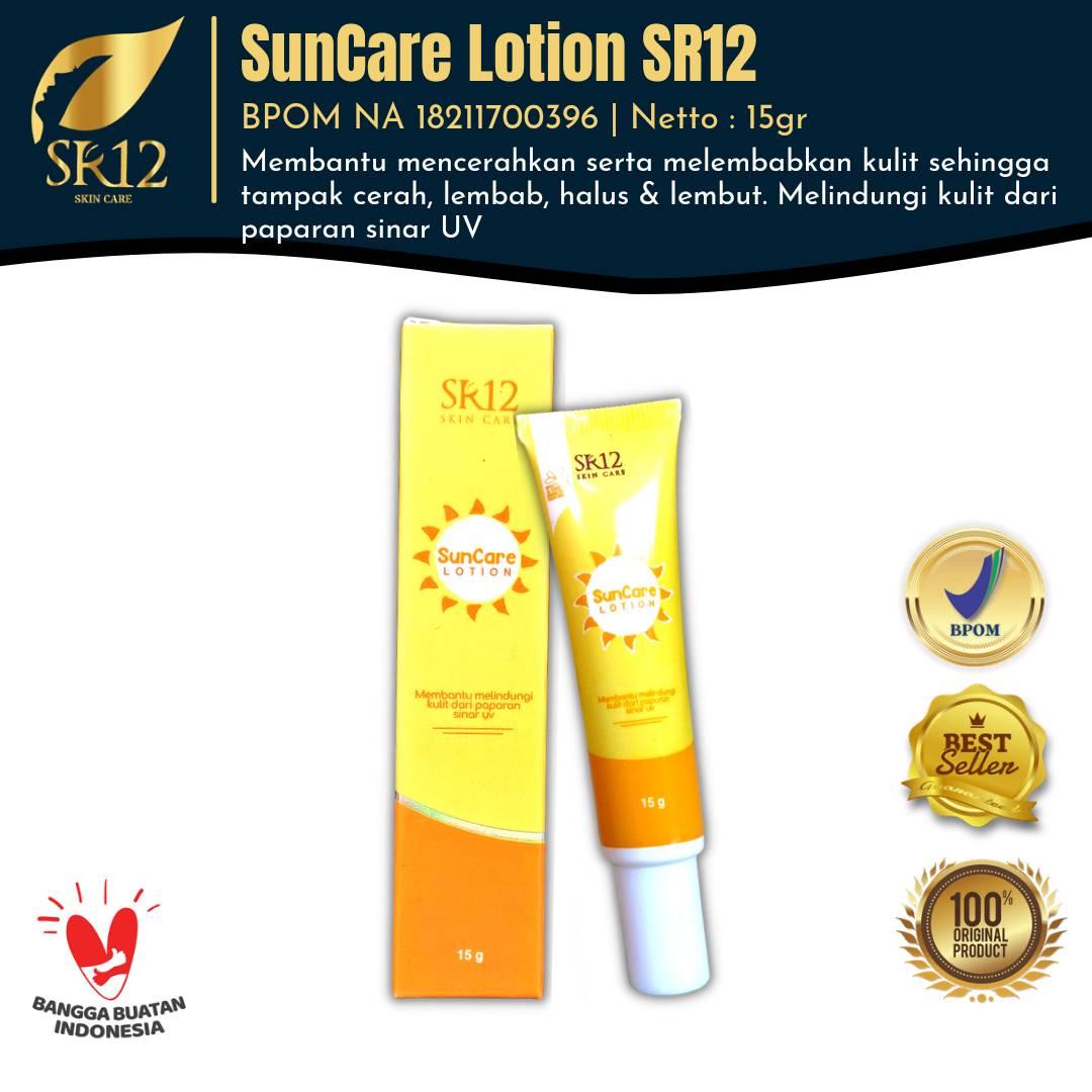 SR12 Herbal Skincare Suncare Lotion 15g SPF 25 Harga Reseller Termurah Agustus 2024