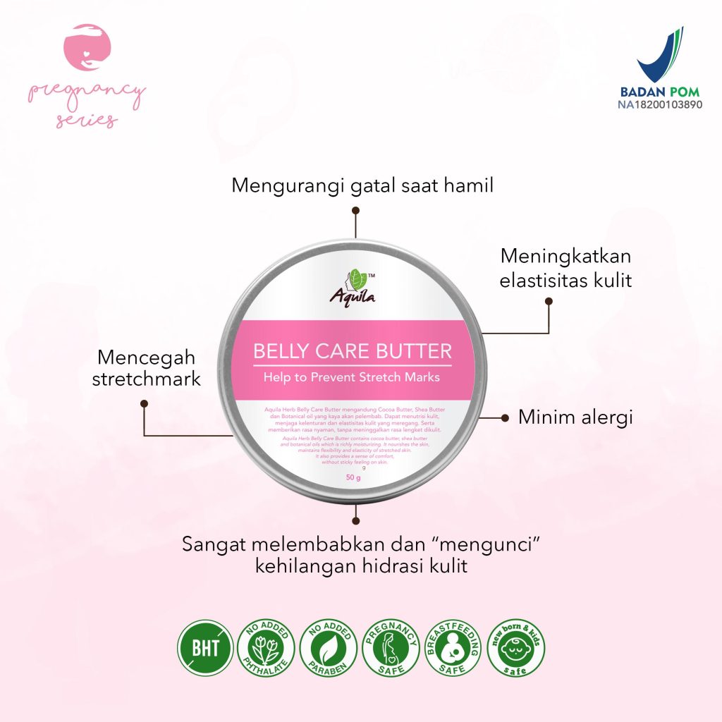 Jual Aquila Belly Care Butter/Cegah Stretchmark/Perawatan Kulit Ibu
