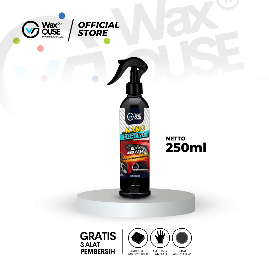 Waxouse Instant Coating Pengkilap Bodi Mobil dan Motor Semi Nano