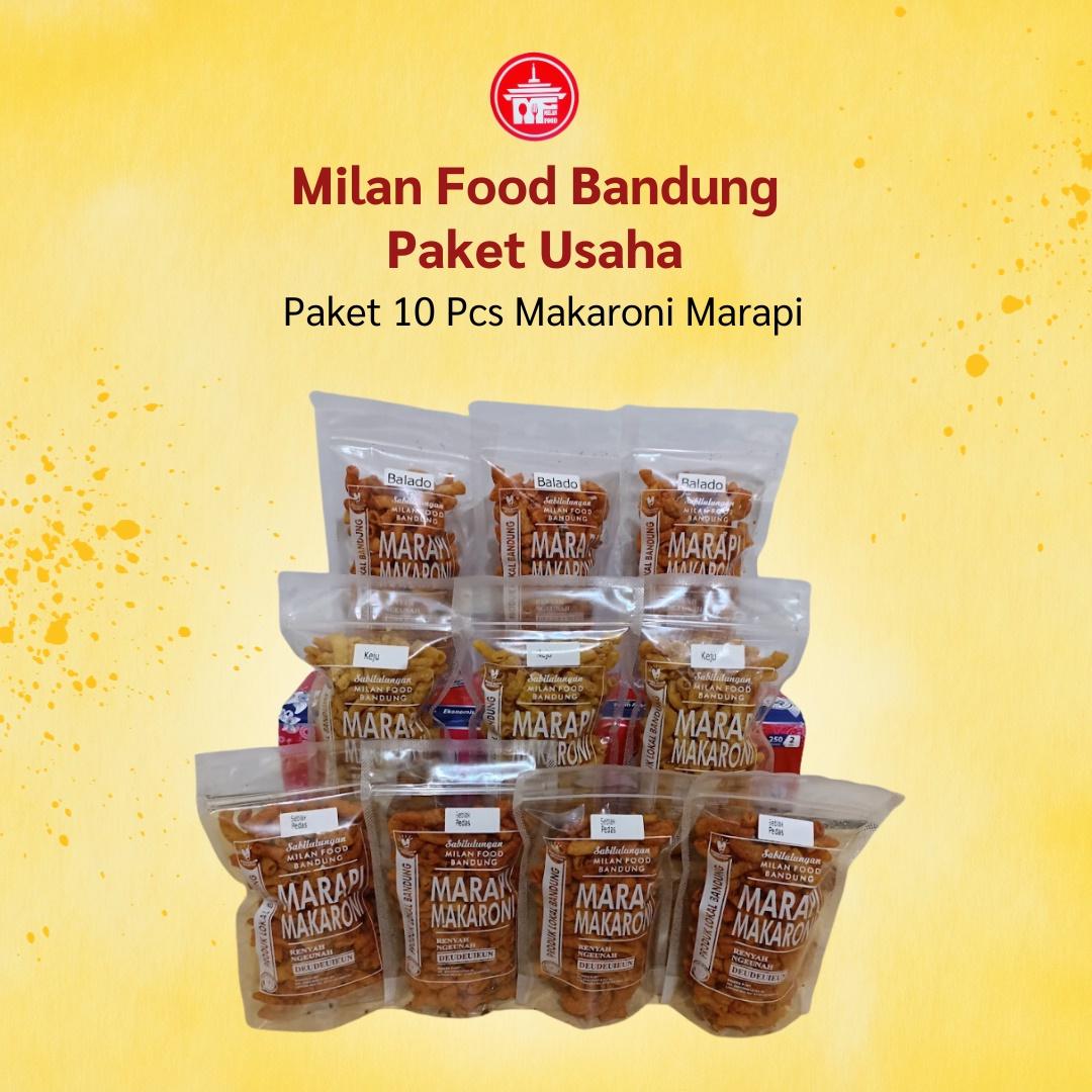Milan Food Bandung - Paket Usaha 10 pcs (NEW) Makaroni Marapi Snack