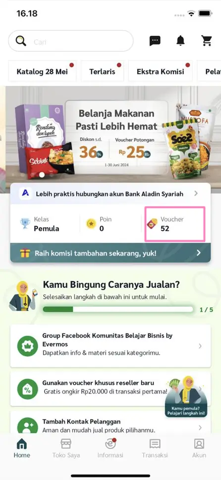 kode1 voucher evermos