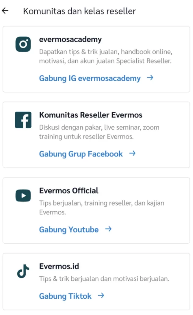 Tutorial Masuk Grup Komunitas Belajar Bisnis by Evermos