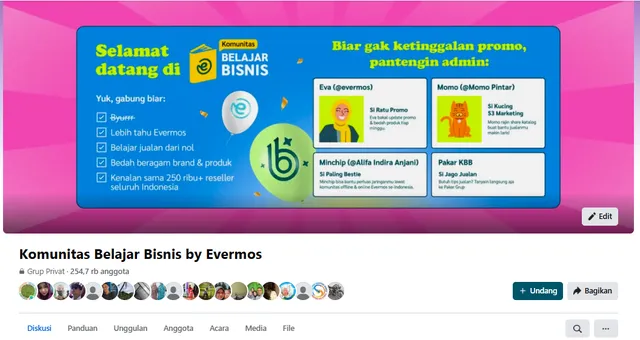 Mudah gabung di Komunitas Belajar Bisnis Evermos, yuk simak!