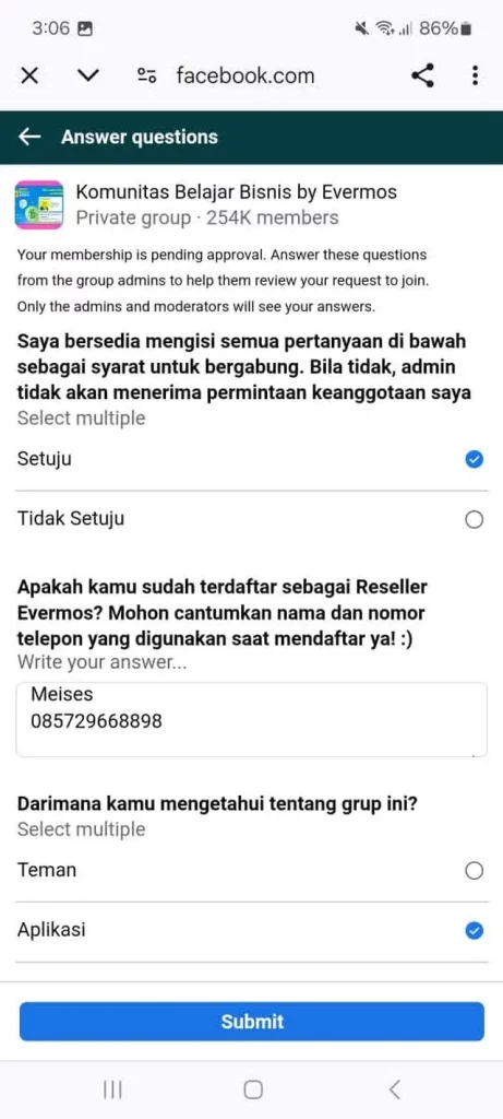 Mudah gabung di Komunitas Belajar Bisnis Evermos, yuk simak!