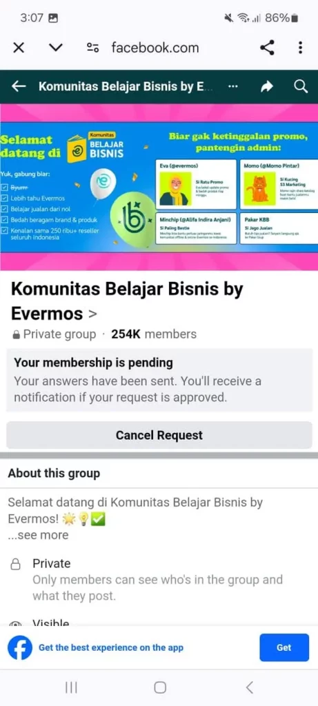Mudah gabung di Komunitas Belajar Bisnis Evermos, yuk simak!