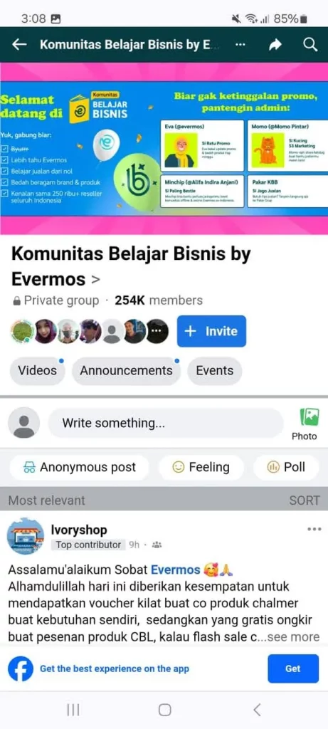 Mudah gabung di Komunitas Belajar Bisnis Evermos, yuk simak!