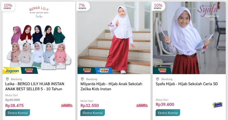hijab anak - reseller baju anak tanpa modal