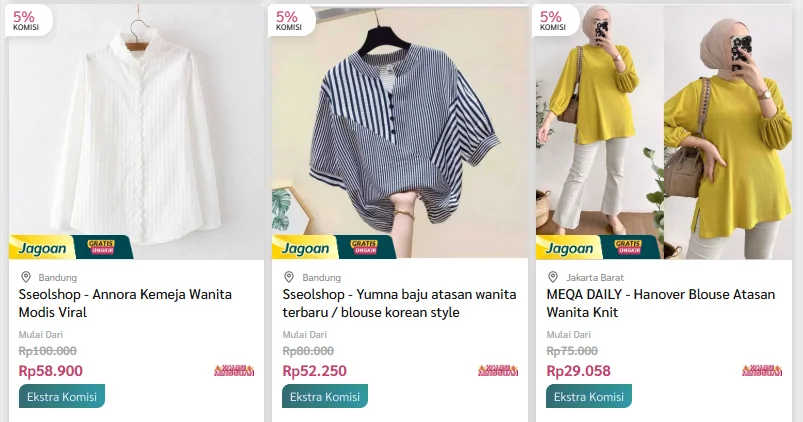 reseller baju tanpa modal evermos