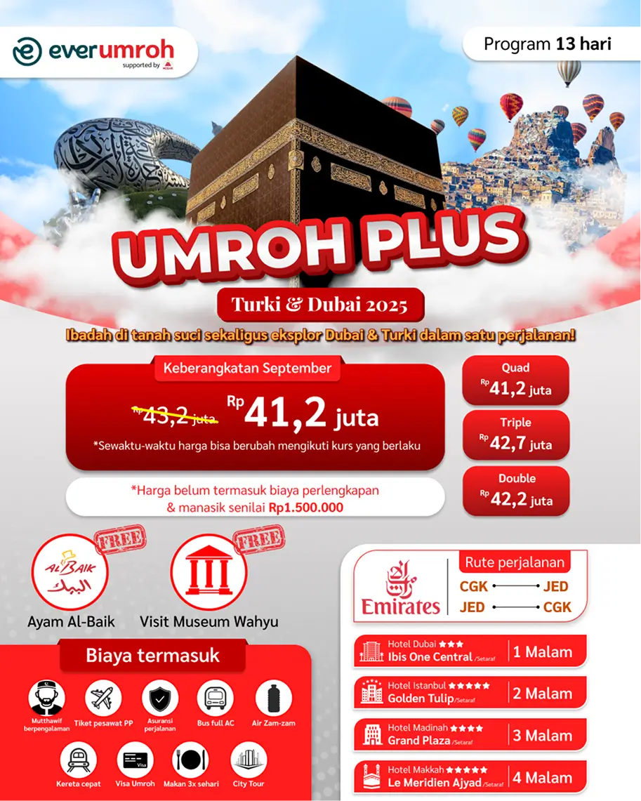 Umroh Plus Turki Dubai