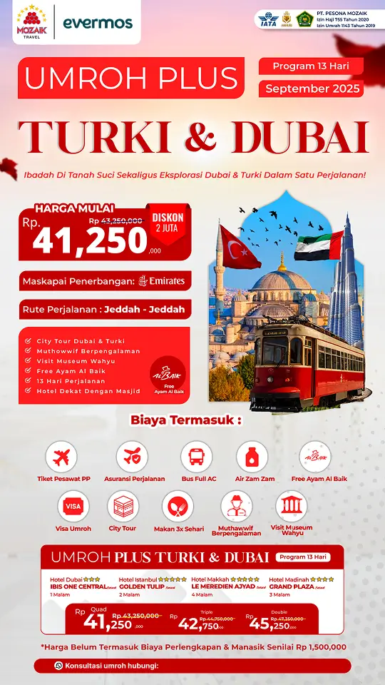 Umroh Plus Turki Dubai