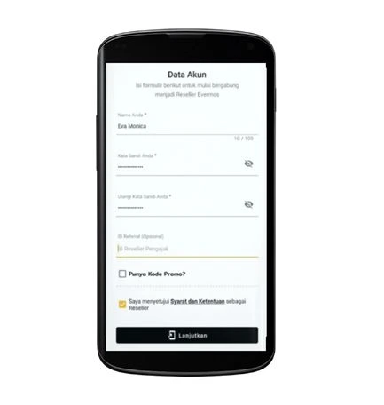 cara menjadi reseller sukses masukkan data akun aplikasi evermos cara menjadi reseller sukses masukkan data akun aplikasi evermos