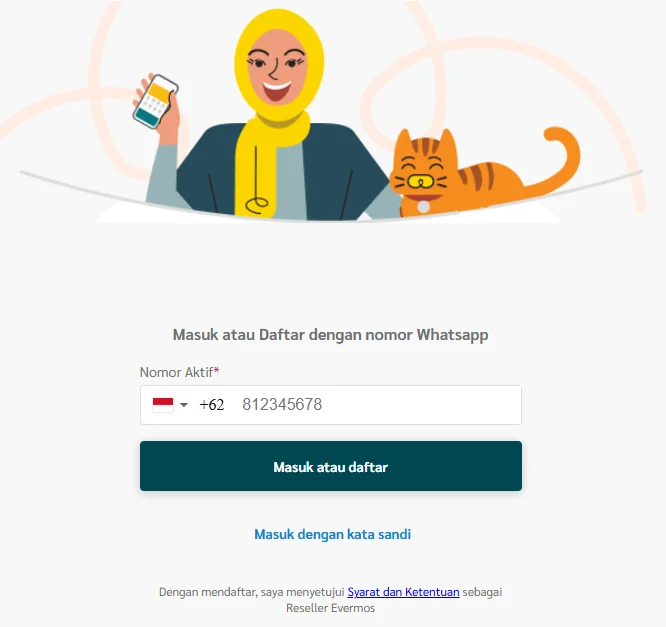 peluang usaha reseller - cara daftar reseller evermos