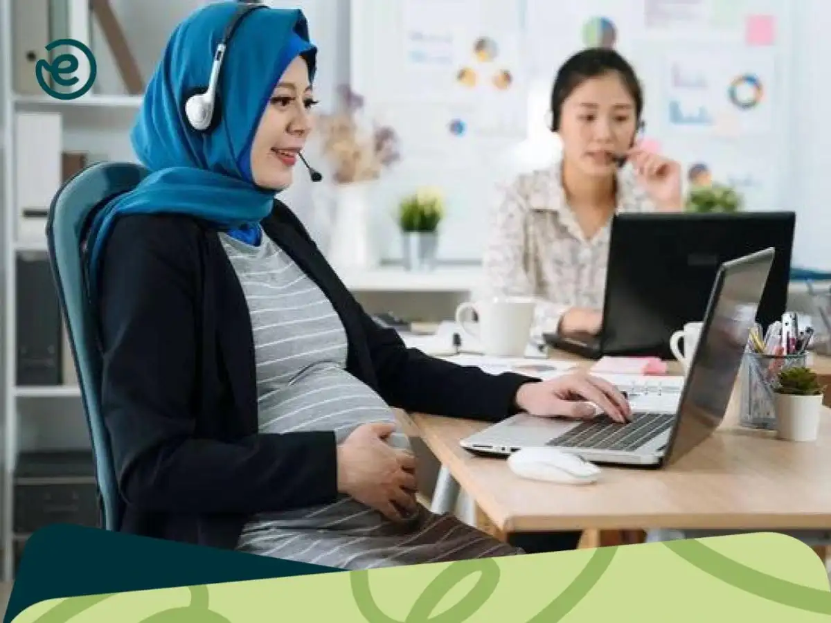 usaha yang cocok untuk ibu hamil ilustrasi ibu hamil bekerja