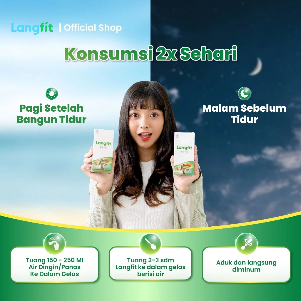 Langfit Deto Pro sebelum makan atau sesudah