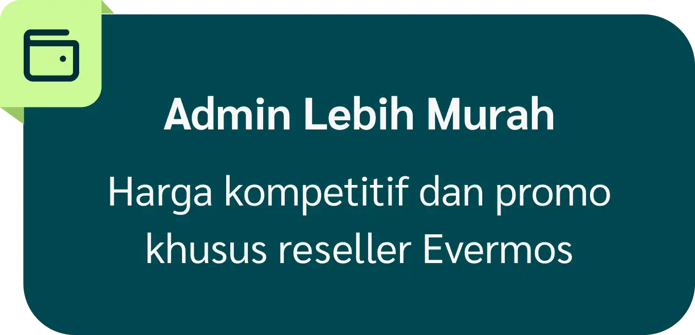 Digital - Evermos 18 admin lebih murah