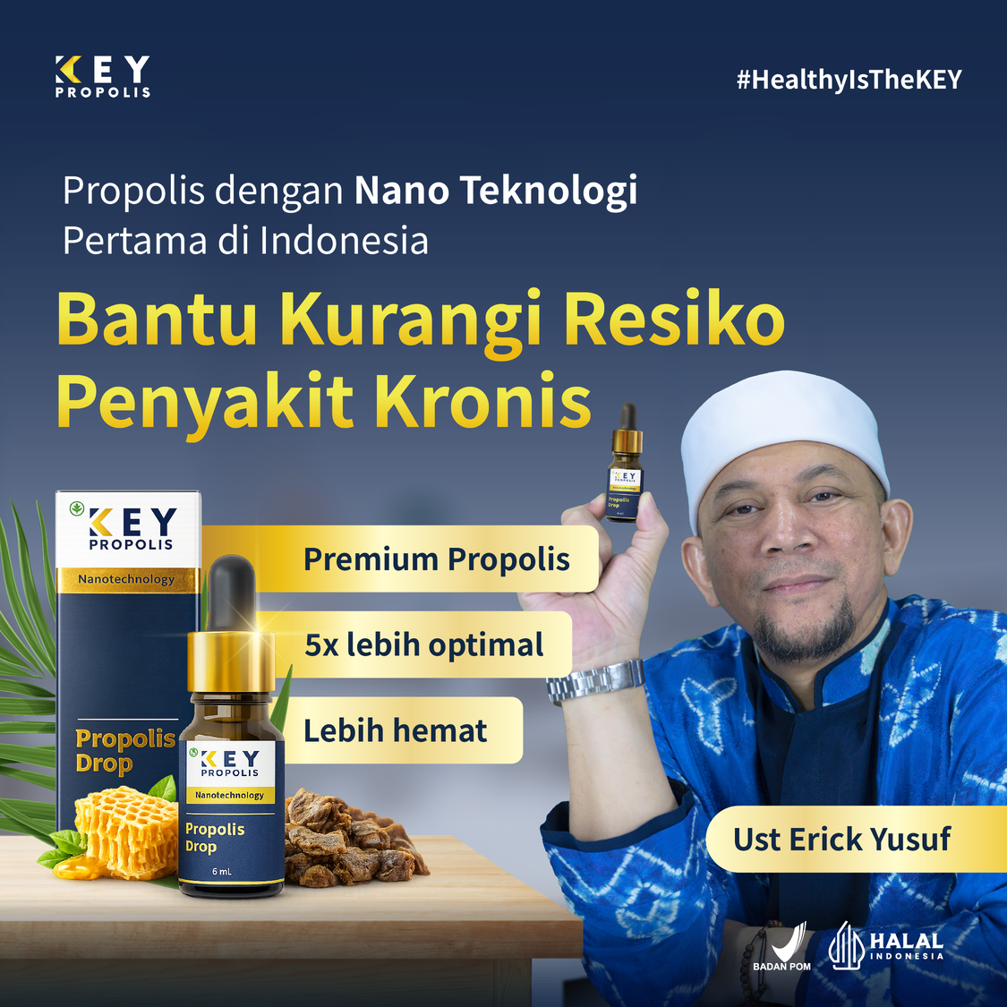 Propolis aman untuk diabetes - Evermos - KEY Propolis