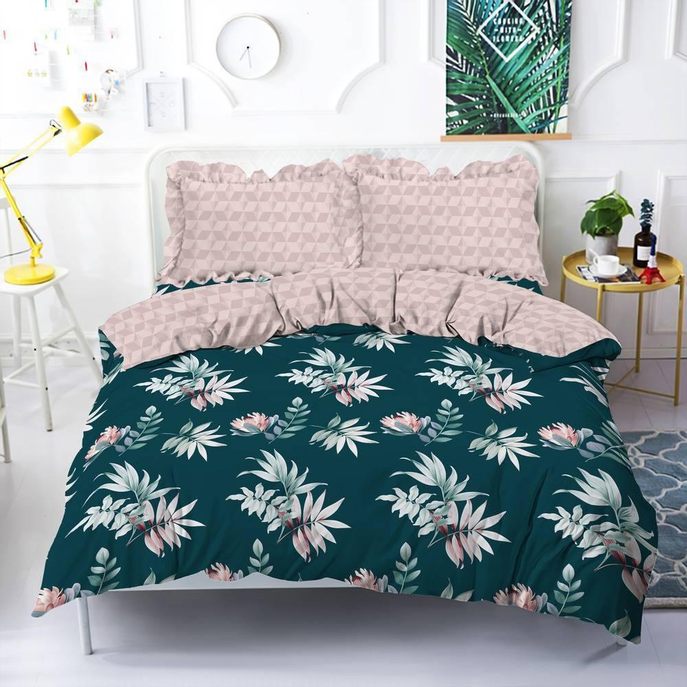 Kintakun - Bed Cover Set Dluxe Flower 180x200 cm Kusuma