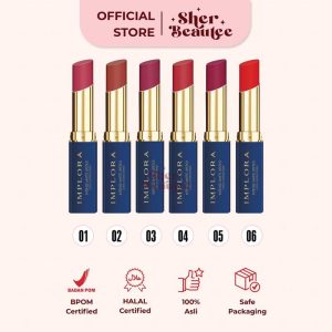 Sherbeautee - Implora Intense Matte Lipstick Long Lasting Finish 3.5gr 01 cherry crush