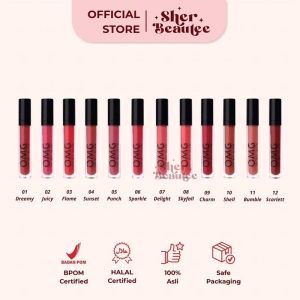 Sherbeautee - OMG Oh My Glam Matte Kiss Lip Cream 3.5gr 09 Charm