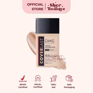 Sherbeautee - OMG Oh My Glam Coverlast Liquid Foundation SPF 20 PA++ 25ml beige