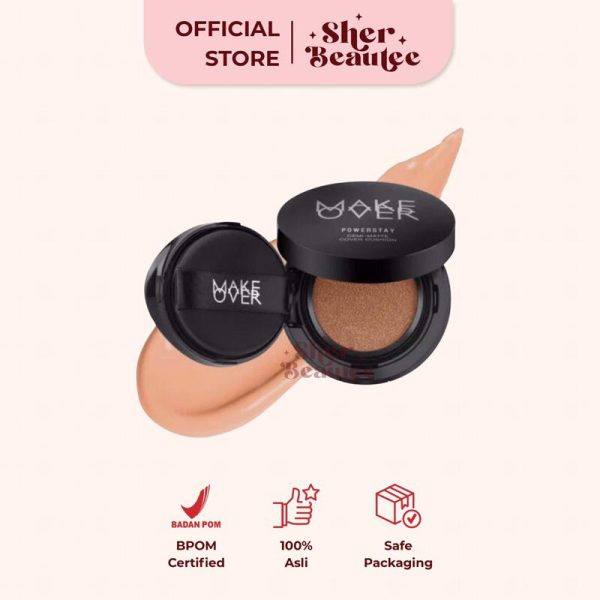 Sherbeautee - Make Over Powerstay Demi-Matte Cover Cushion 15 gr Natural Beige