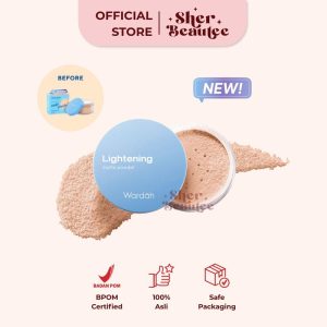 Sherbeautee - Wardah Lightening Matte Powder SPF 20 PA++ 20gr Light ivory