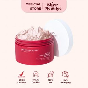 Sherbeautee - Grace and Glow Brightening Clay Body Scrub 220gr rouge