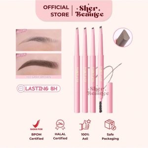 Sherbeautee - Pinkflash Waterproof AUTOmatic Eyebrow Pencil 0.2 gr Chocolate Brown