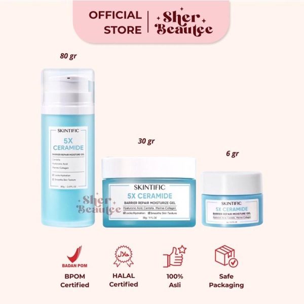 Sherbeautee - Skintific 5X Ceramide Barrier Repair Moisturizer Gel 30gr Fullsize