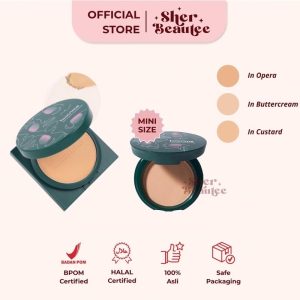 Sherbeautee - Luxcrime Blur & Cover Two Way Cake Full 8.5gr Full Buttercream