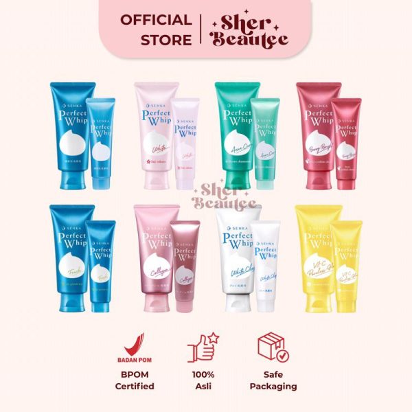 Sherbeautee - Senka Perfect Whip 120gr collagen pink