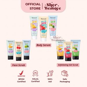 Sherbeautee - Herborist Juice For Skin Body Serum 180ml Apple dan Broccoli