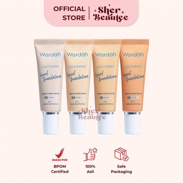 Sherbeautee - Wardah Lightening Liquid Foundation 6ml Caramel