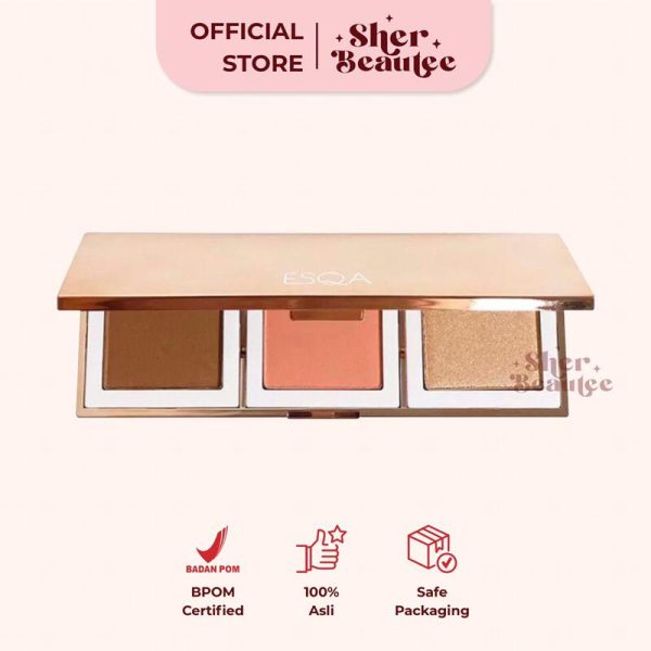 Sherbeautee - ESQA Trio Goddess Cheek Palette 9gr aphrodite