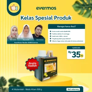 Al Mubarokah - Kelas Special Produk Free Al Mubarokah - Madu Hitam Al Mubarokah 500g Hitam